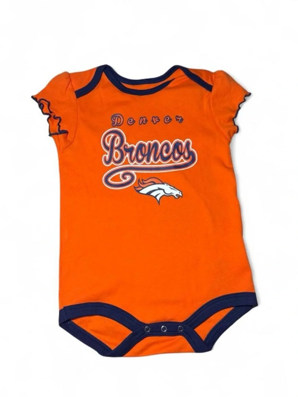 NWOT NFL Denver Broncos Orange Infant Onsie 18months